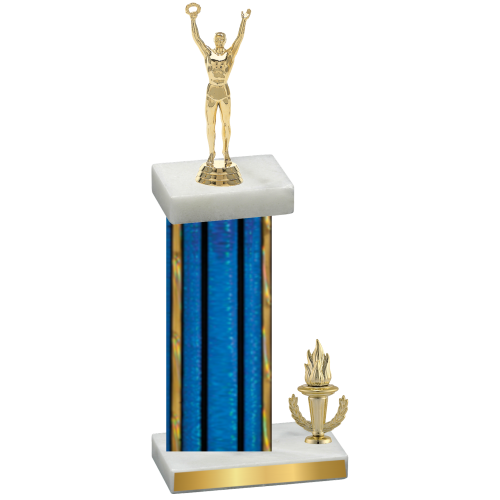 Accented Single Blue Glacier Victory Victory Trophy