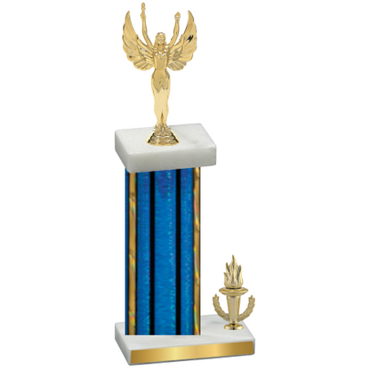 Accented Single Blue Glacier Victory Victory Trophy