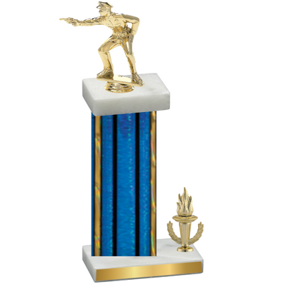 Accented Single Blue Glacier Victory Shooter Trophy