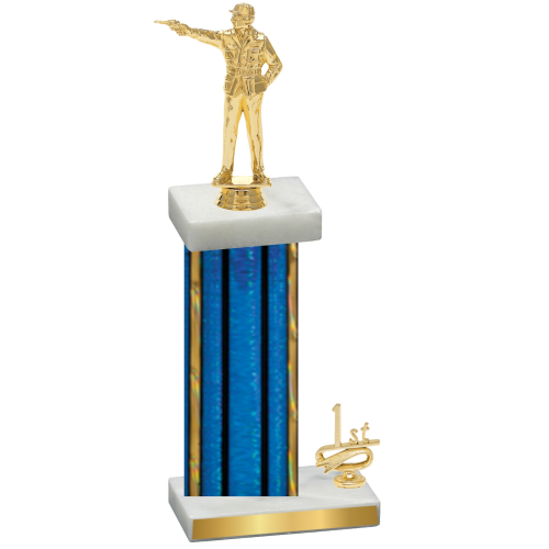 Accented Single Blue Glacier First Place Shooter Trophy