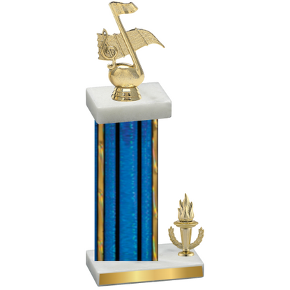 Accented Single Blue Glacier Victory Music Trophy