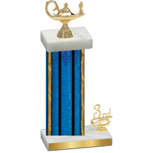 Accented Single Blue Glacier Third Place Academics Trophy