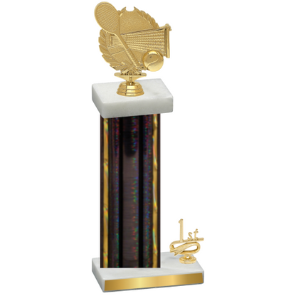 Accented Single Black Glacier First Place Tennis Trophy