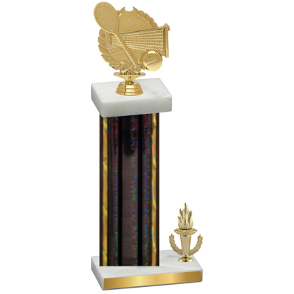 Accented Single Black Glacier Victory Tennis Trophy