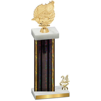 Accented Single Black Glacier Year Swimming Trophy