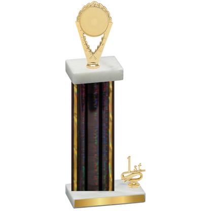 Accented Single Black Glacier First Place Insert Trophy