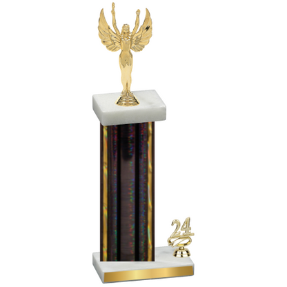 Accented Single Black Glacier Year Victory Trophy