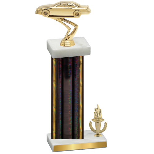 Accented Single Black Glacier Victory Cars Trophy