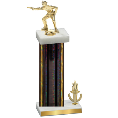 Accented Single Black Glacier Victory Shooter Trophy