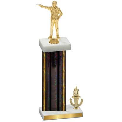 Accented Single Black Glacier Victory Shooter Trophy