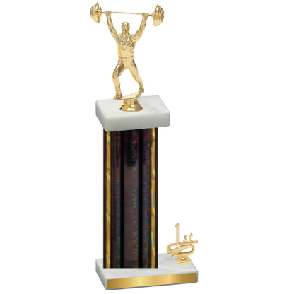 Accented Single Black Glacier First Place Weights Trophy