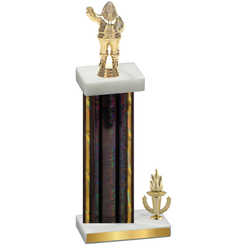 Accented Single Black Glacier Victory Holiday Trophy