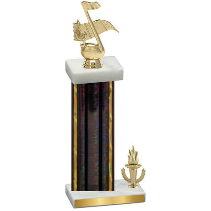 Accented Single Black Glacier Victory Music Trophy