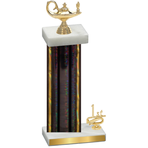 Accented Single Black Glacier First Place Academics Trophy