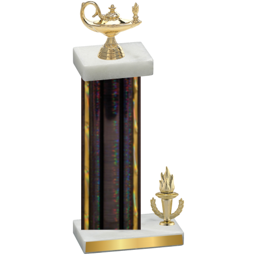 Accented Single Black Glacier Victory Academics Trophy