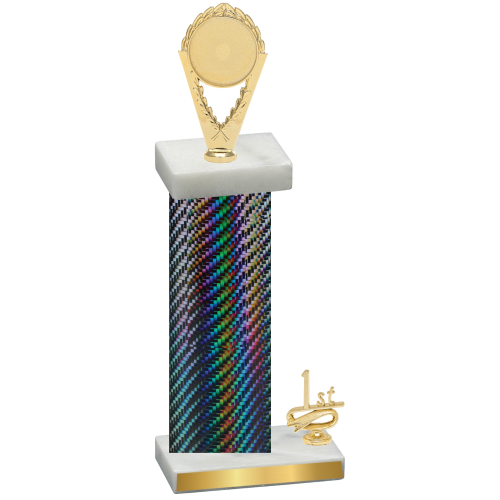 Accented Single Black Carbon Fiber First Place Insert Trophy