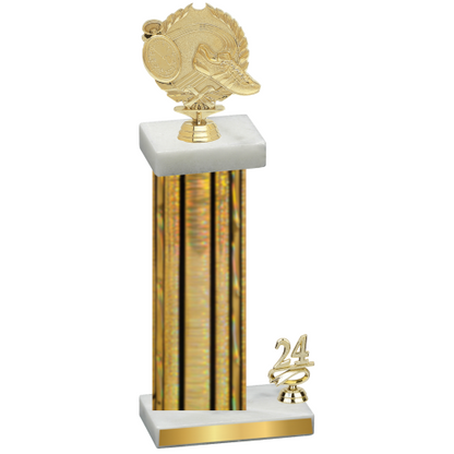 Accented Single Gold Glacier Year Running Trophy