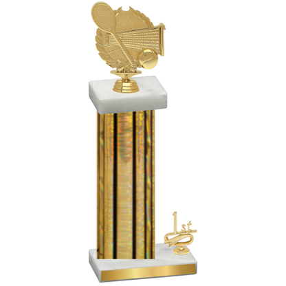 Accented Single Gold Glacier First Place Tennis Trophy