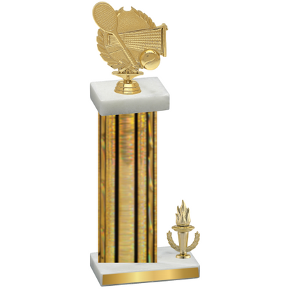 Accented Single Gold Glacier Victory Tennis Trophy