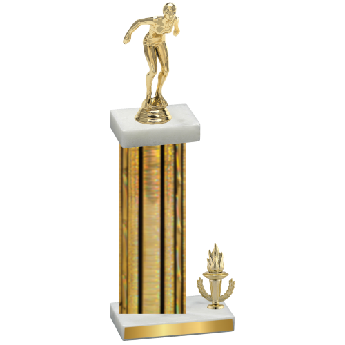 Accented Single Gold Glacier Victory Tennis Trophy