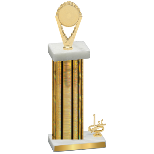 Accented Single Gold Glacier First Place Insert Trophy