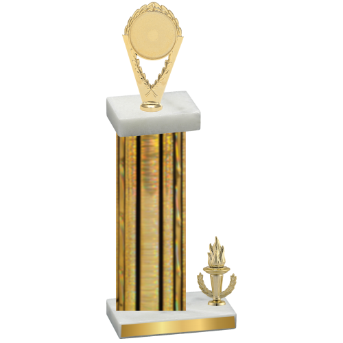 Accented Single Gold Glacier Victory Insert Trophy