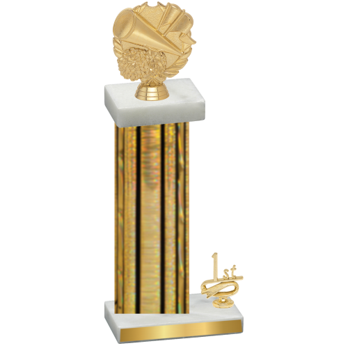 Accented Single Gold Glacier First Place Cheerleading Trophy