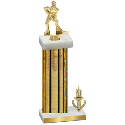 Accented Single Gold Glacier Victory Hockey Trophy