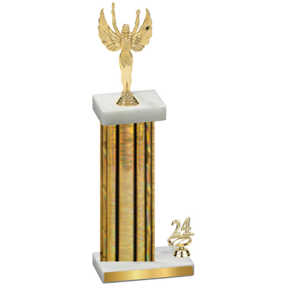 Accented Single Gold Glacier Year Victory Trophy