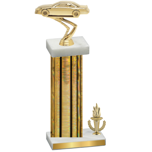 Accented Single Gold Glacier Victory Cars Trophy