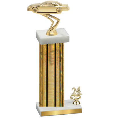 Accented Single Gold Glacier Year Cars Trophy