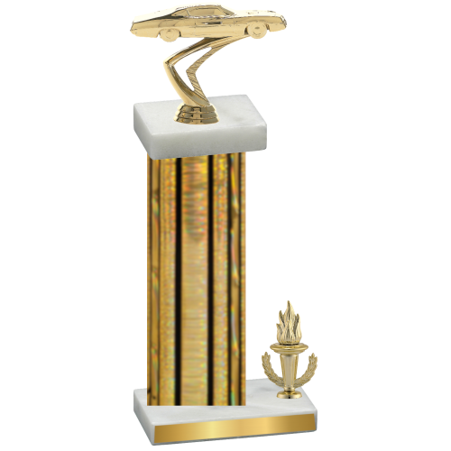 Accented Single Gold Glacier Victory Cars Trophy