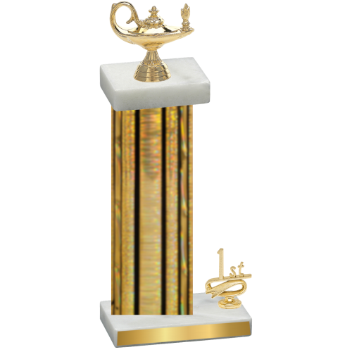 Accented Single Gold Glacier First Place Academics Trophy