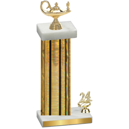 Accented Single Gold Glacier Year Academics Trophy