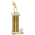 Accented Single Gold Glacier First Place Softball Trophy