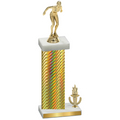Accented Single Gold Carbon Fiber Victory Tennis Trophy