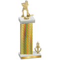 Accented Single Gold Carbon Fiber Victory Hockey Trophy