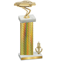 Accented Single Gold Carbon Fiber Victory Cars Trophy