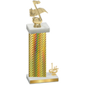 Accented Single Gold Carbon Fiber First Place Music Trophy