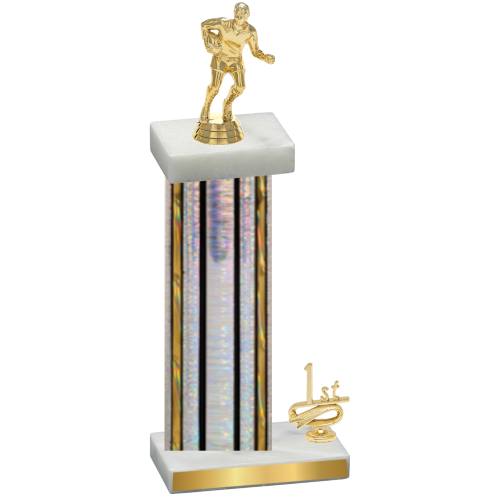 Accented Single Silver Glacier First Place Rugby Trophy