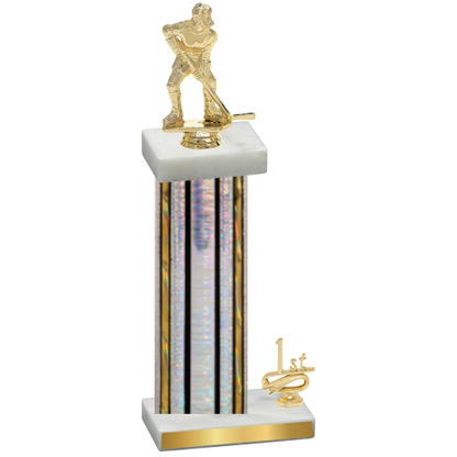 Accented Single Silver Glacier First Place Hockey Trophy