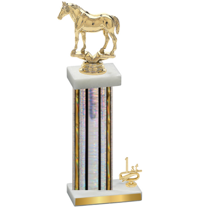 Accented Single Silver Glacier First Place Horses Trophy