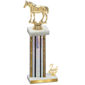 Accented Single Silver Glacier Second Place Horses Trophy