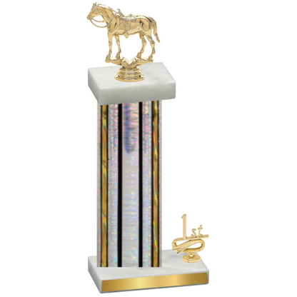 Accented Single Silver Glacier First Place Horses Trophy