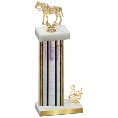 Accented Single Silver Glacier Third Place Horses Trophy