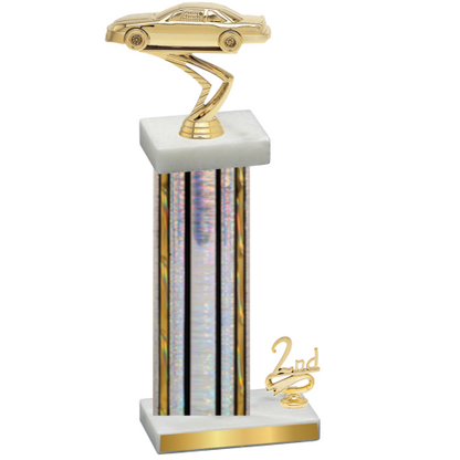 Accented Single Silver Glacier Second Place Cars Trophy