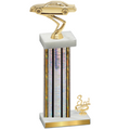 Accented Single Silver Glacier Third Place Cars Trophy