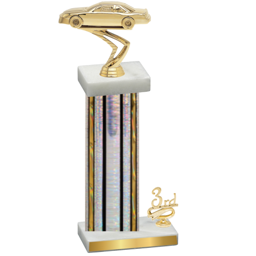 Accented Single Silver Glacier Third Place Cars Trophy