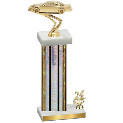 Accented Single Silver Glacier Year Cars Trophy