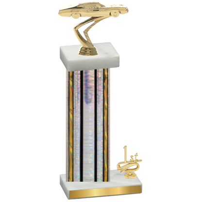 Accented Single Silver Glacier First Place Cars Trophy